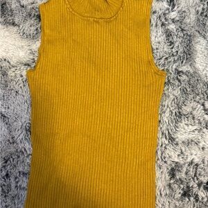 Ophelia & Co. Golden Ribbed Tank Top